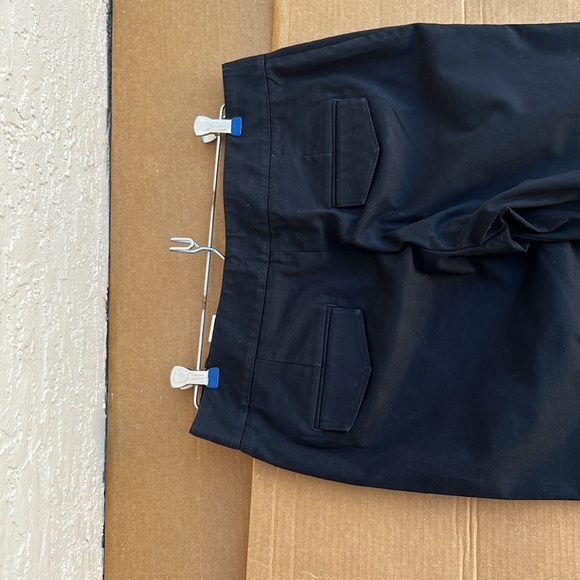 Express Design Studio Bilt-in Belt Short Zipper BLACK PANTS Size 8 - Picture 11 of 13